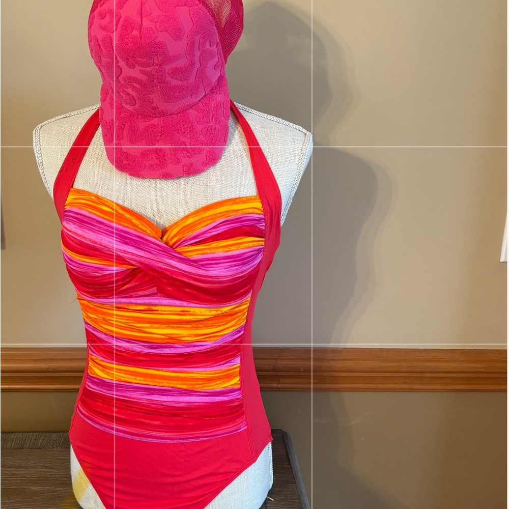 Beautiful La Blanca one piece bathing suit size medium